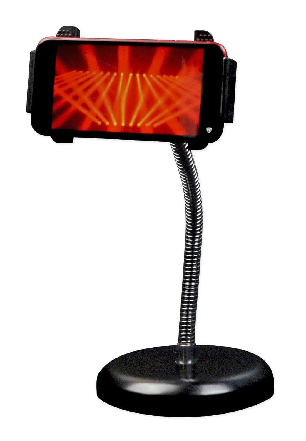 Rockville RDMS6 Studio Desktop Mic Stand w 11.8" Gooseneck+Round Weighted Base