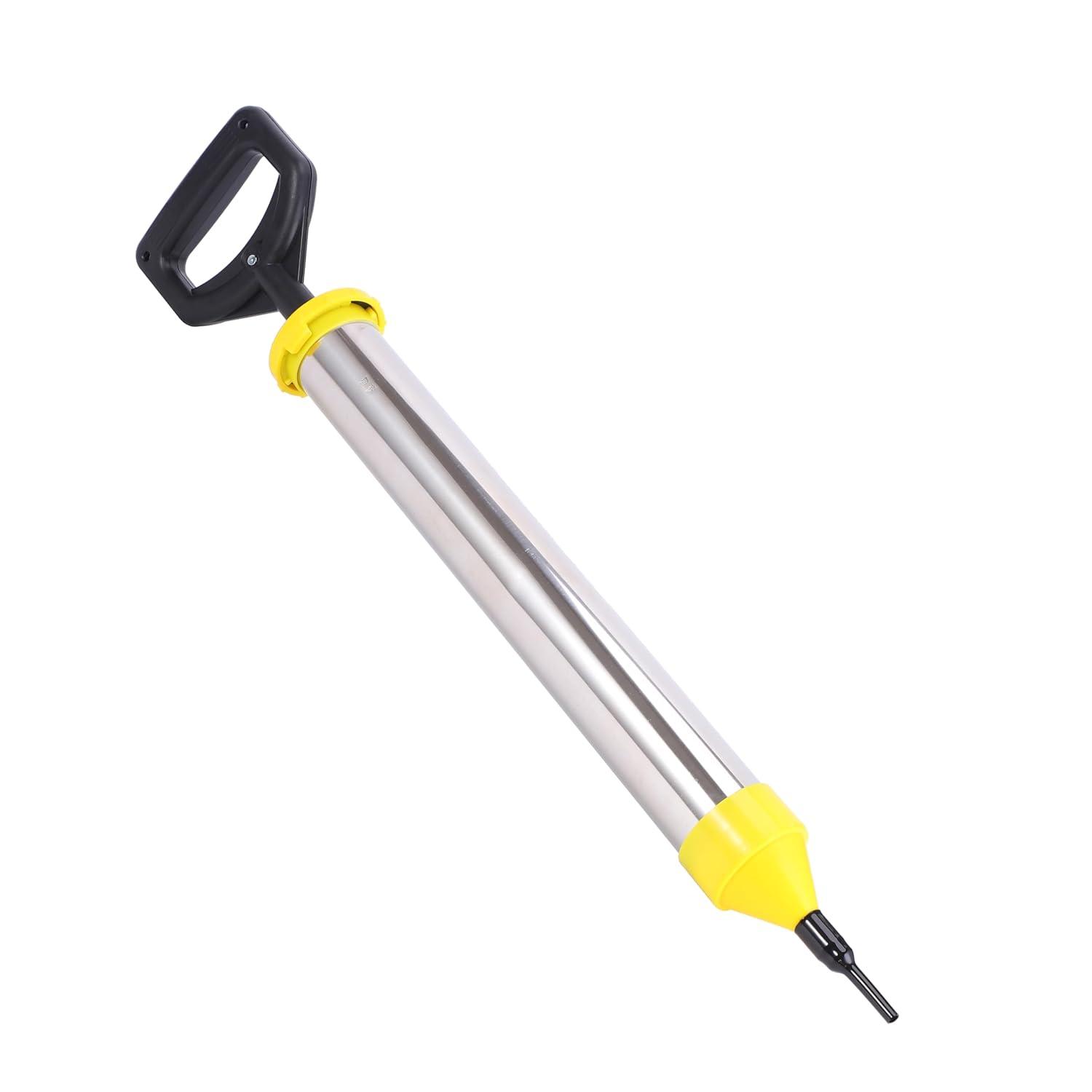 Mortar Gun Grout Gun Cement Caulk Gun Stainless Steel Lime Caulking Gun Brick Pointing Tools with 5 Nozzles