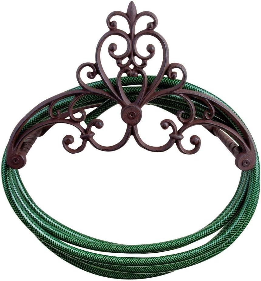 Victorian Scroll Design Cast Iron Wall Mount Hose Holder