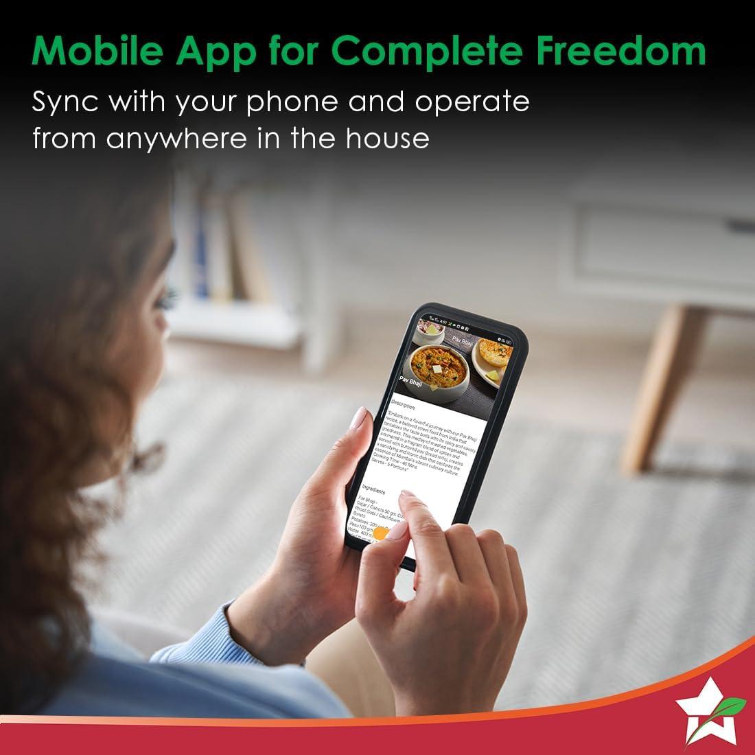 Wonderchef Chef Magic | All-in-One Kitchen Robot for Indian & International Cuisine | Automatic Chopping, Sautéing, Stirring, Kneading... | Mobile App | Recipes by Chef Sanjeev Kapoor | 2 Yr Warranty