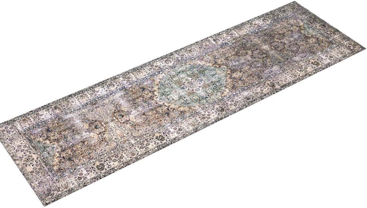 Loloi II Layla Printed Oriental Distressed Taupe / Stone Area Rug