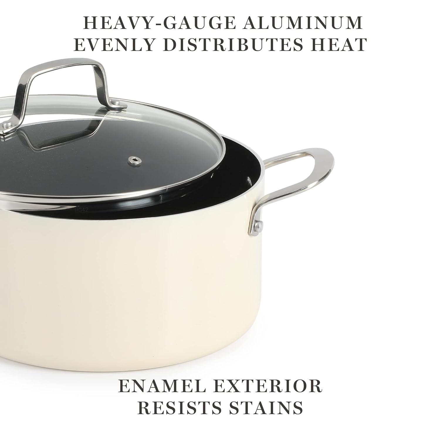 Martha Stewart Martha Stewart 10 Piece Aluminum Non Stick Cookware Set