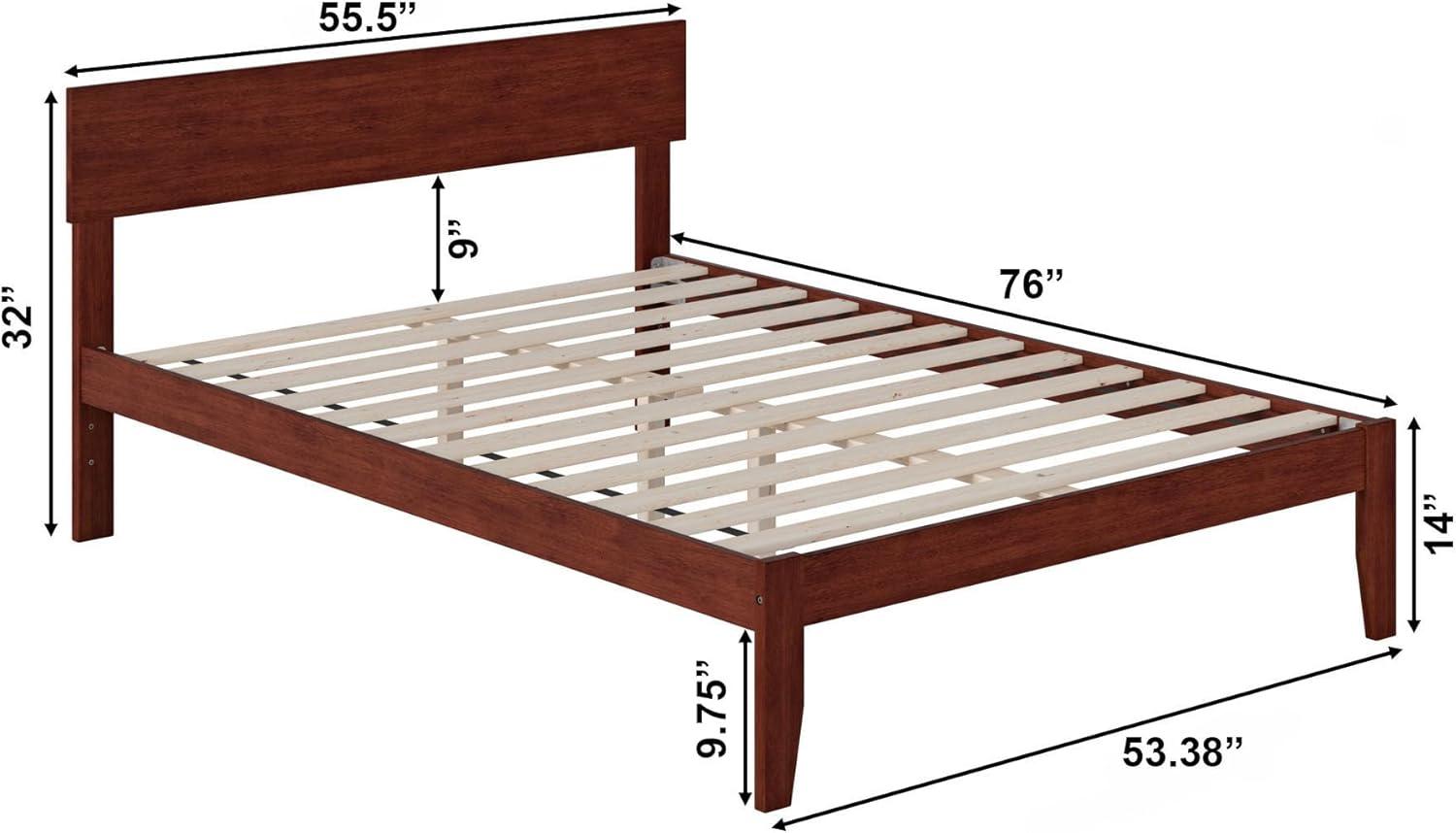 Boston Full Bed in Walnut