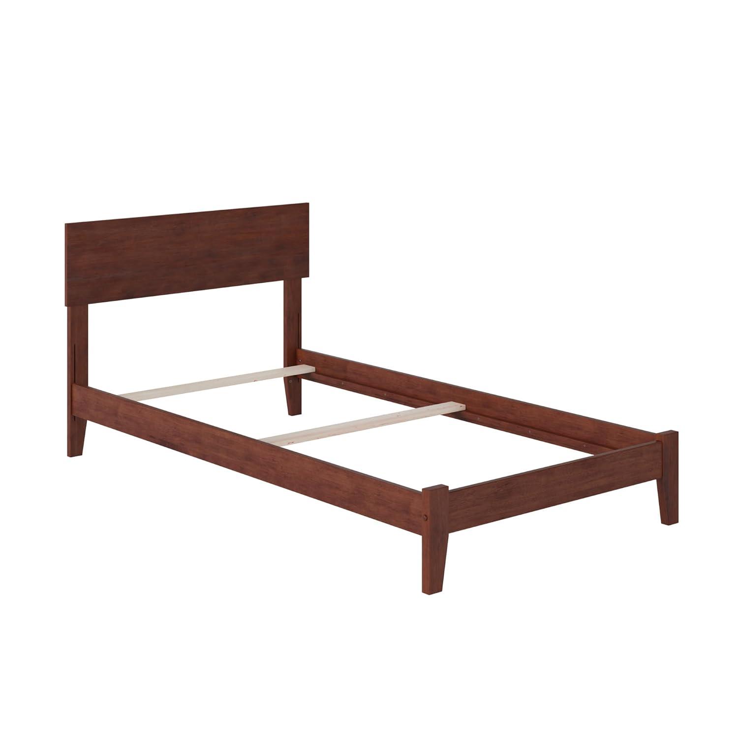 AFI Furnishings Orlando Queen Traditional Bed with Open Footboard and Turbo Charger in Walnut