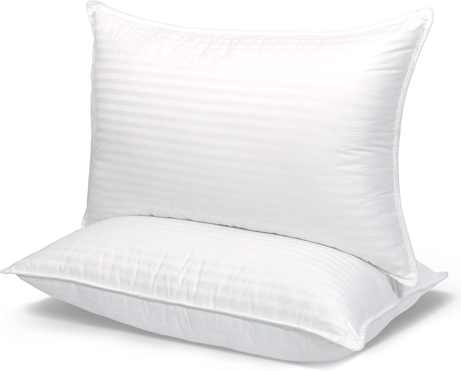 Queen Size White Polyester Universal Sleeper Pillow Set