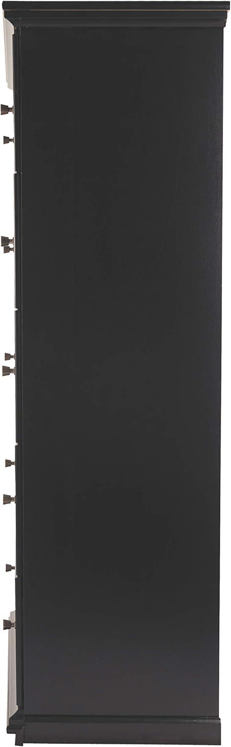 Signature Design by Ashley Maribel 5 Drawer Wood Chest in Black