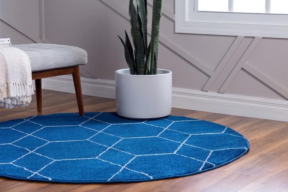 Unique Loom Trellis Frieze Geometric Trellis Indoor Woven Area Rug