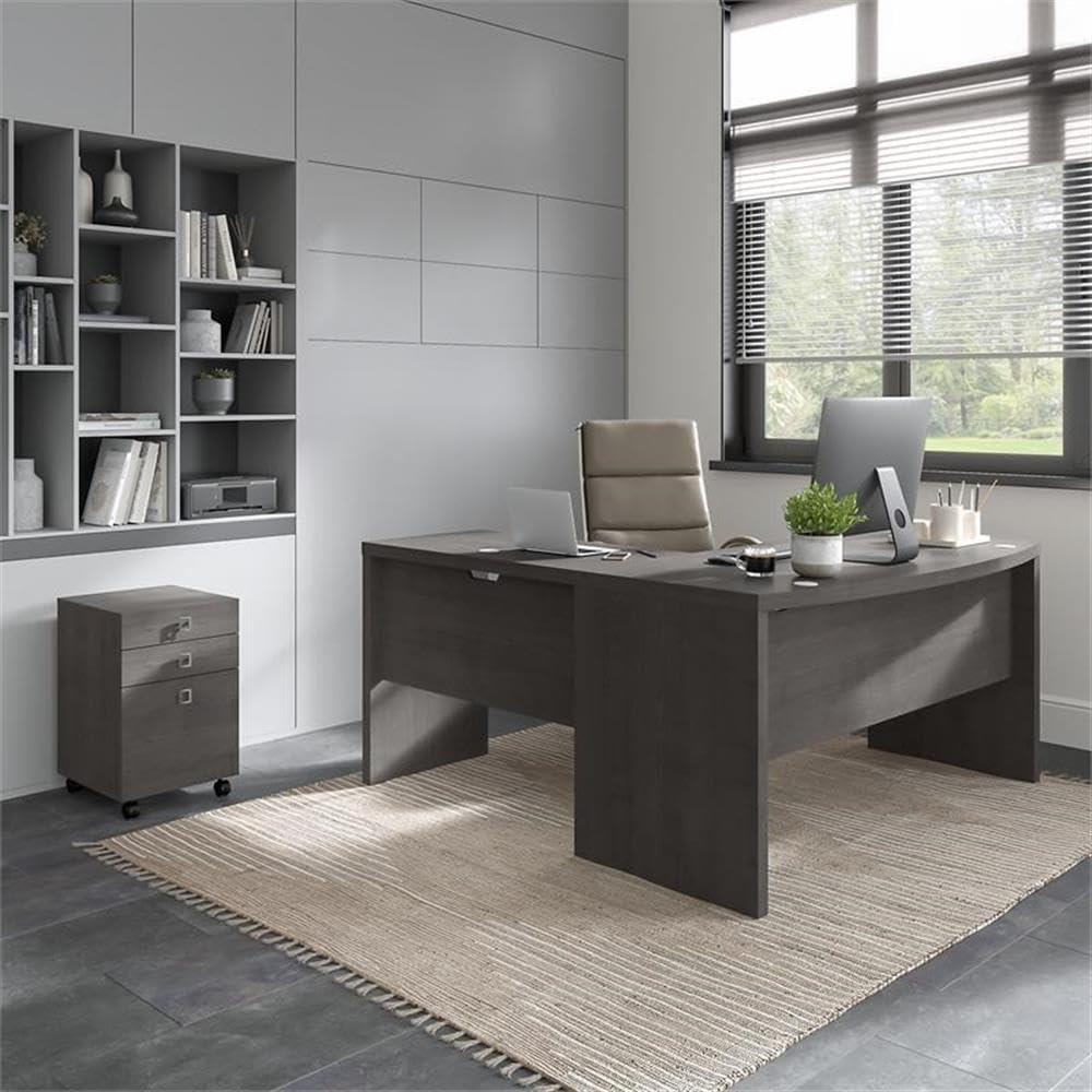 Bush Business Furniture Echo 3 L-Shaped Computer Desk Office Set