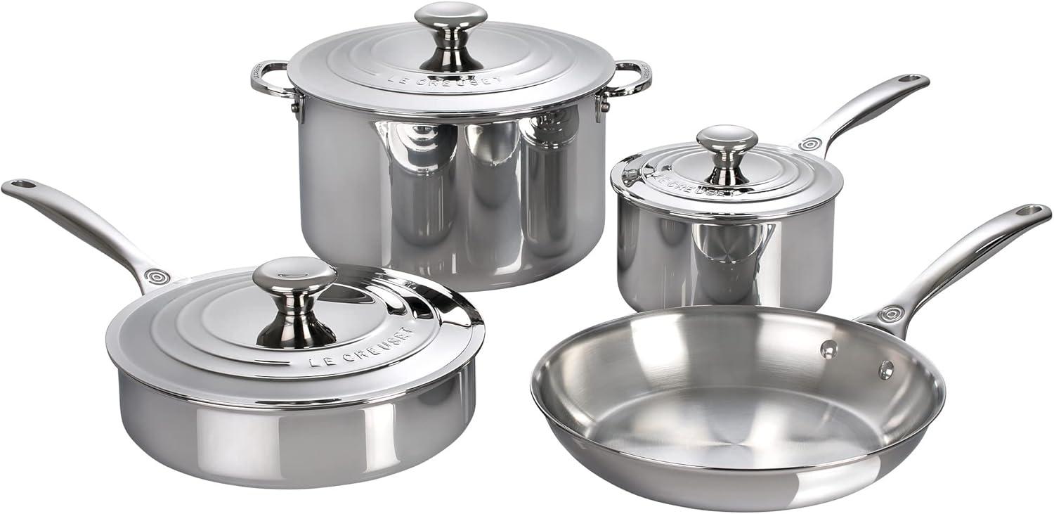 Le Creuset Stainless Steel 7 Piece Cookware Set