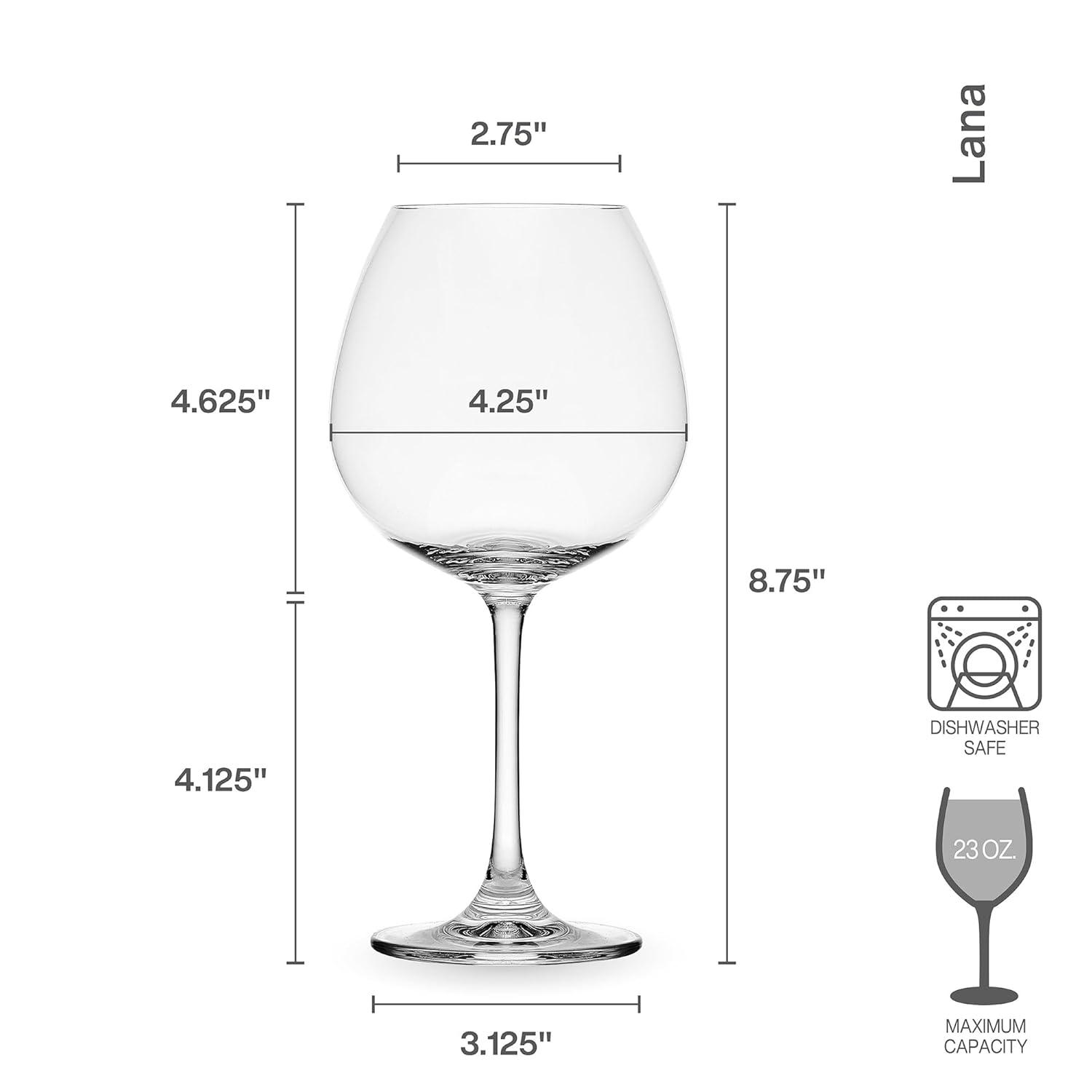 Mikasa Mikasa Lana 23 oz. Balloon Red Wine Glass (Set of 4)