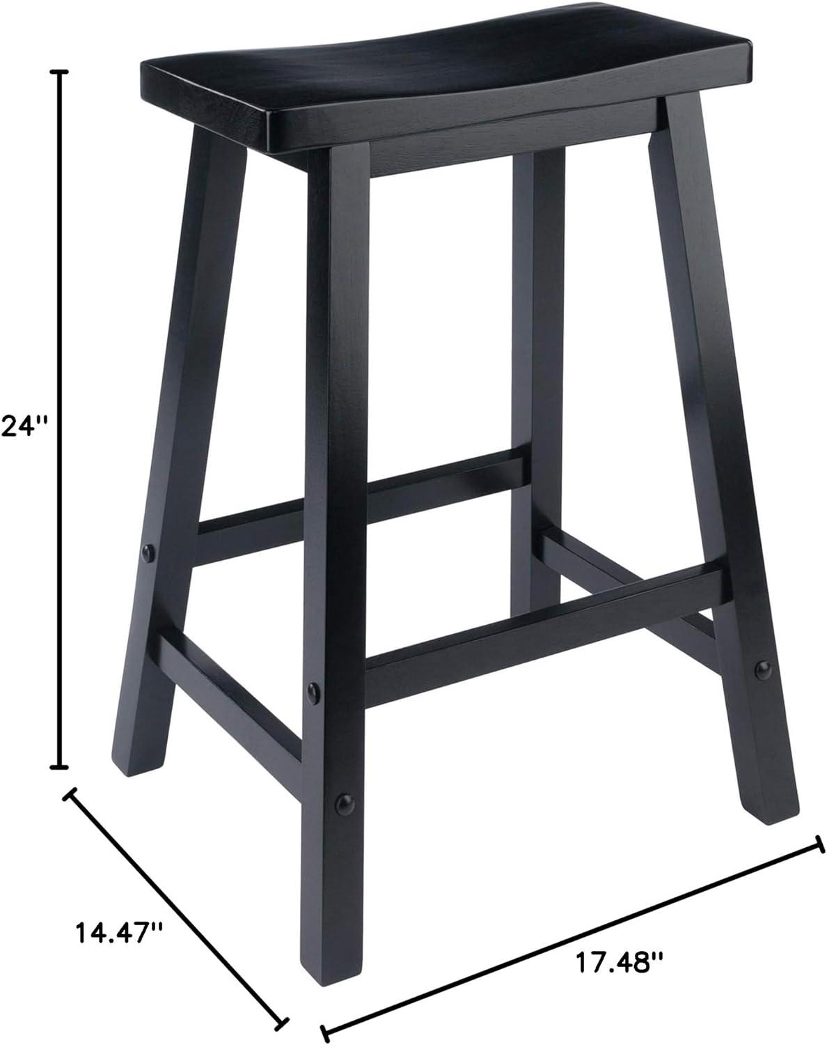 24" Satori Saddle Seat Counter Height Barstool - Winsome