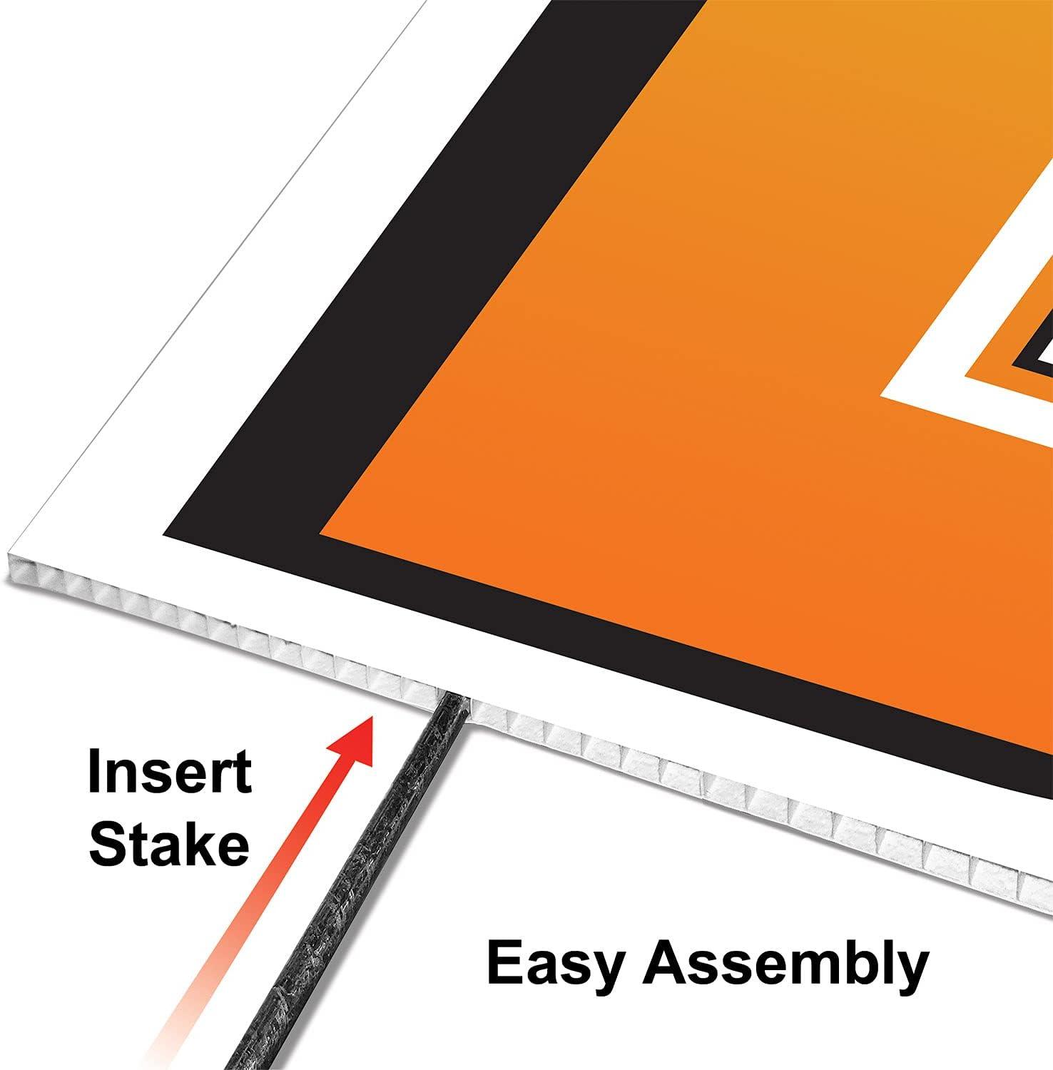 Beistle Plastic  R  Yard Sign, 18", (1/Pkg) Multicolored