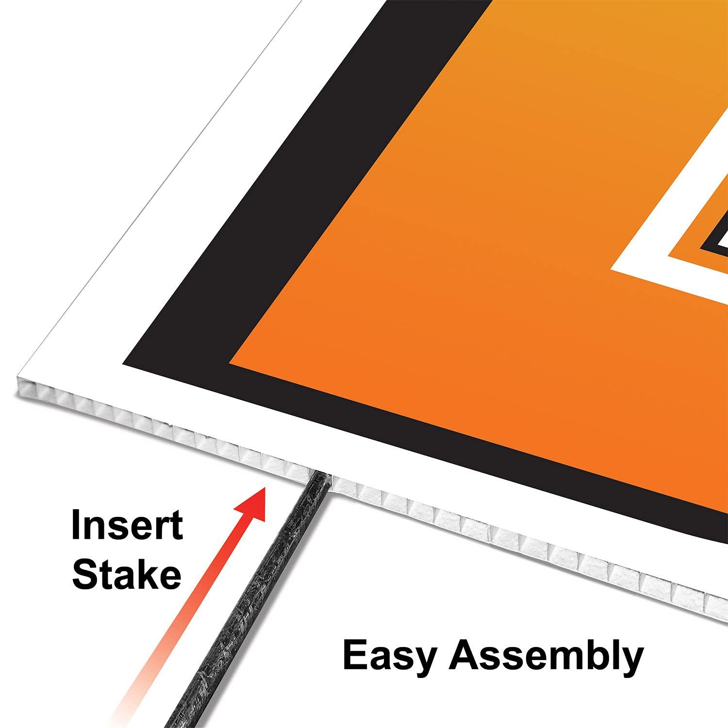 Beistle Plastic  R  Yard Sign, 18", (1/Pkg) Multicolored