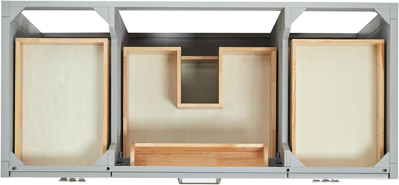 ARIEL Monrow 49 Single Sink Bathroom Vanity with Italian Carrara Marble Top
