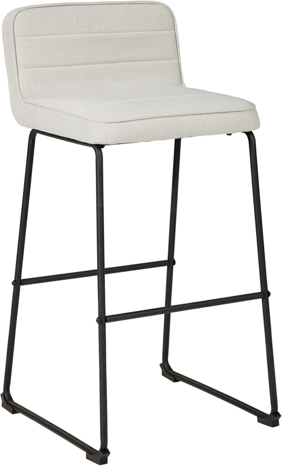 Nerison Contemporary Black Metal Pub Height Barstool