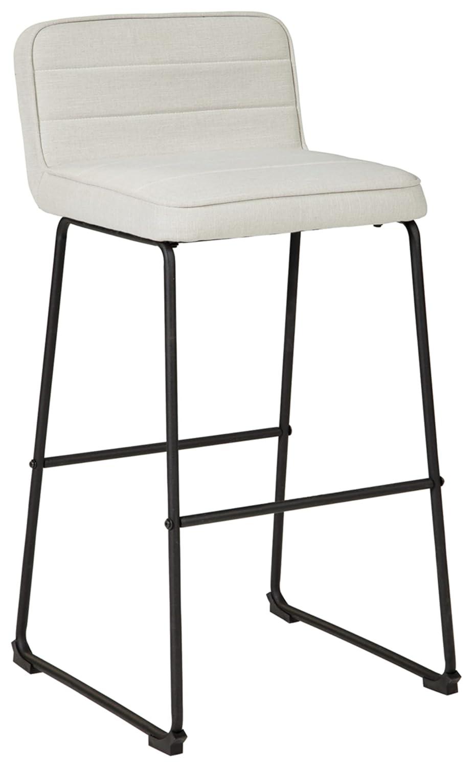 Lallie Upholstered Counter Stool with Metal Frame