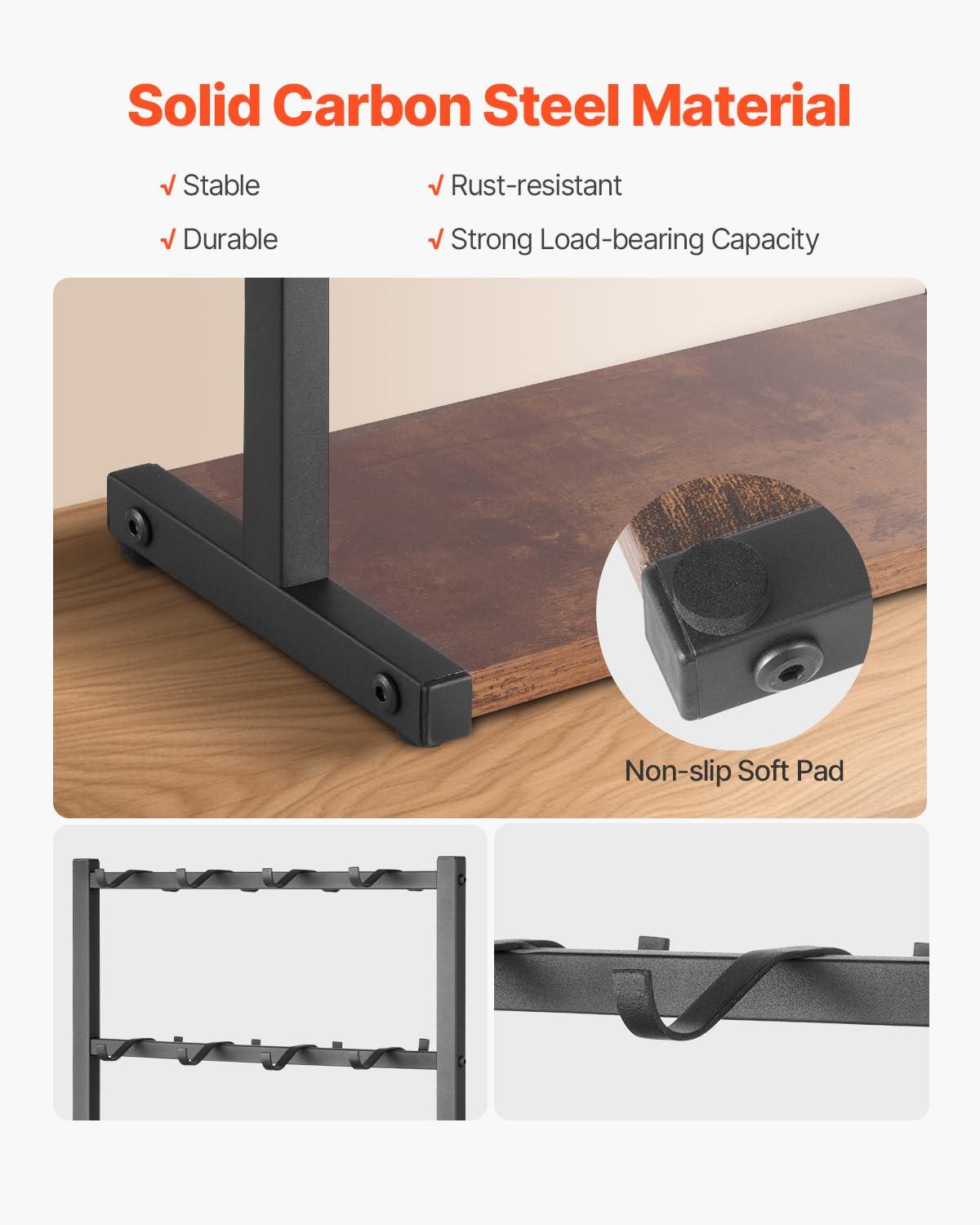 Coffee Mug Holder for Countertop, 16-Hooks Coffee Cup Holder with Storage Base, 2-Tier Mugs Tree Rack Carbon Steel