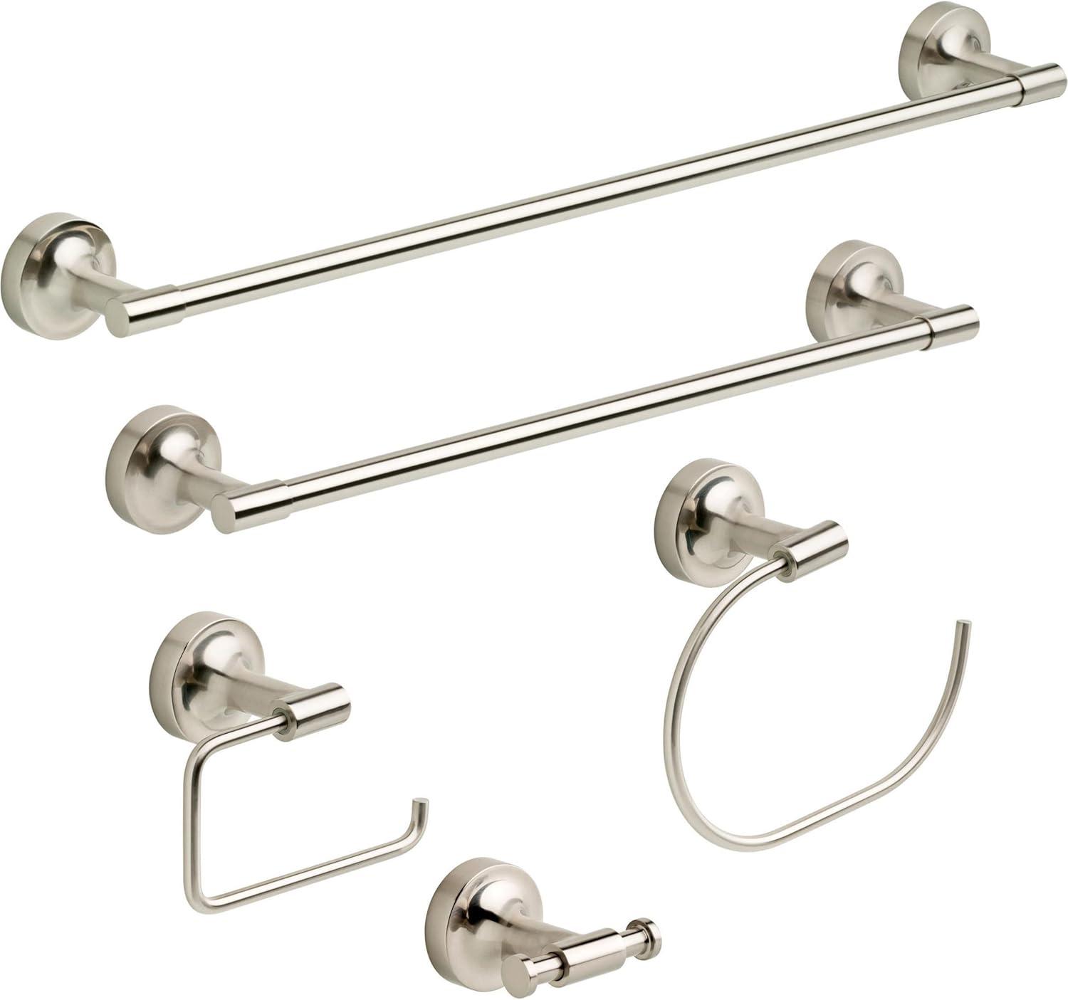 Voisin Brushed Nickel Wall Mounted Towel Ring