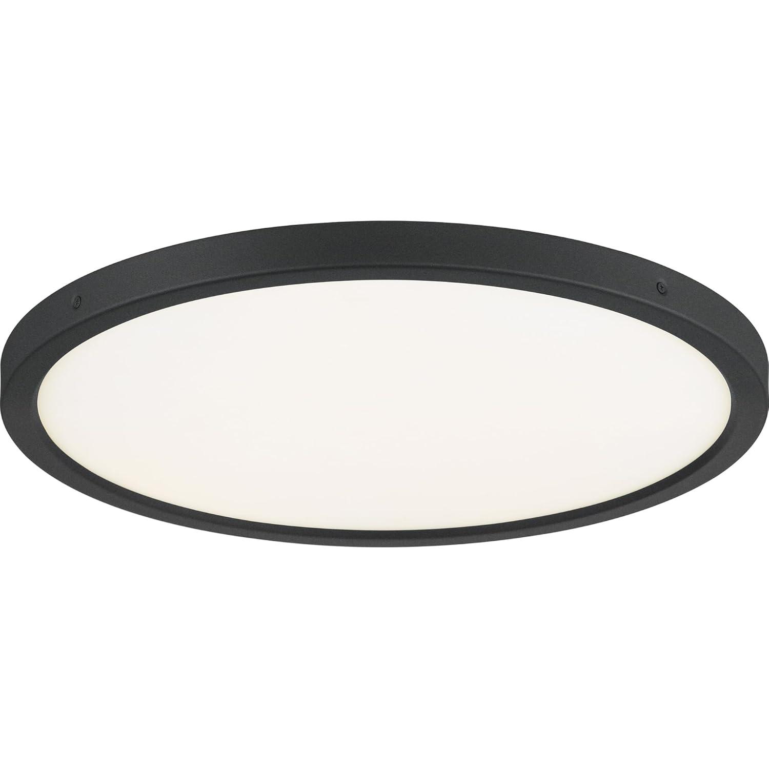 Quoizel Lighting Outskirts 1 - Light Flush Mount in  Oil Rubbed Bronze