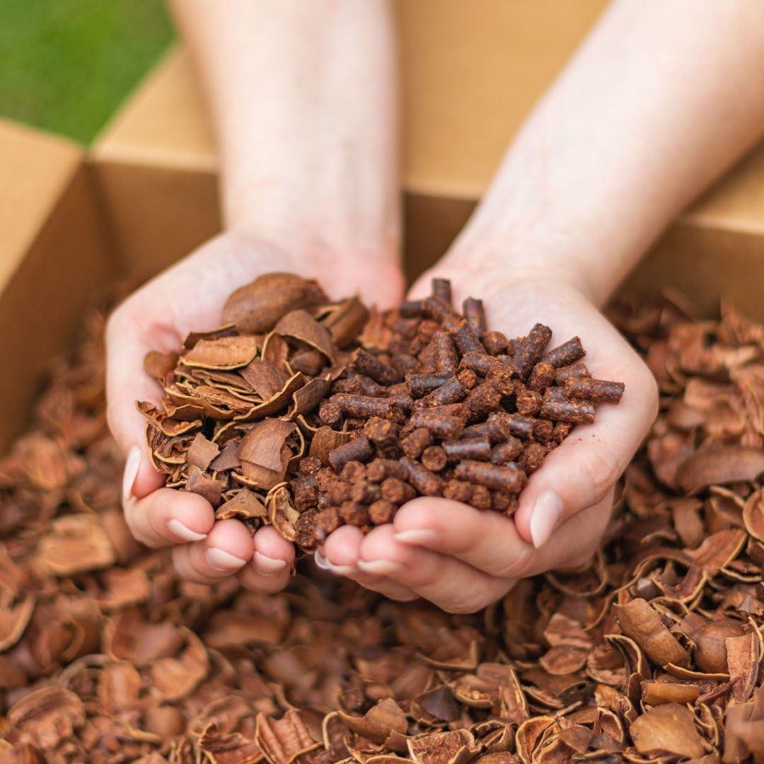 Smokin' Pecan 20 lb Box of 100% Natural Pecan Shell Pellets