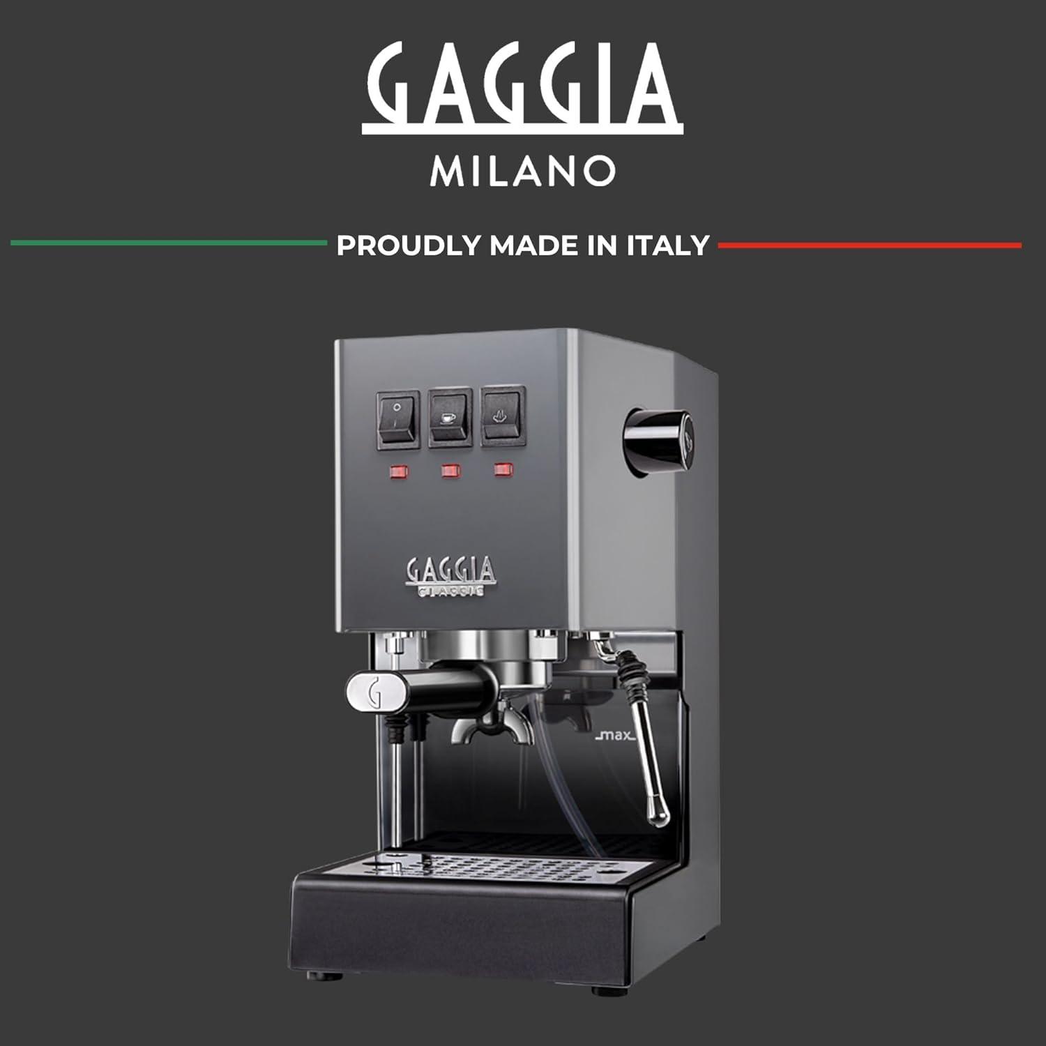 Gaggia Classic Pro Industrial Grey Semi-Automatic Espresso Machine