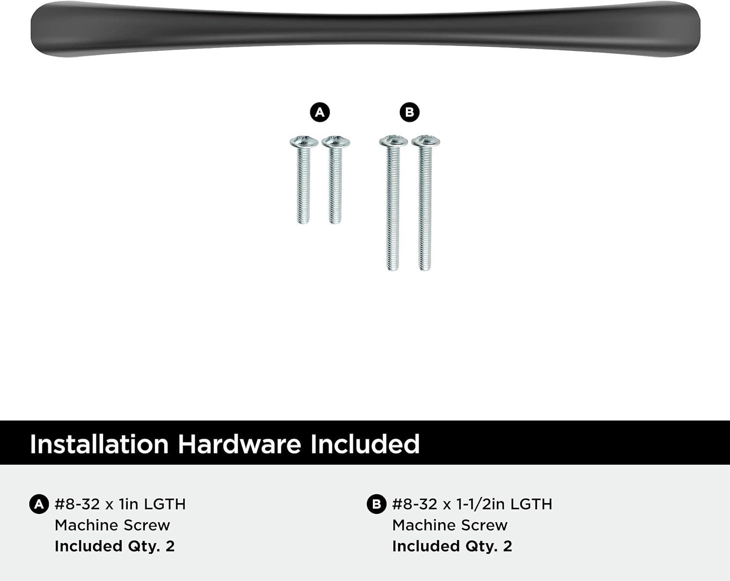 Vaile 5-1/16 inch (128mm) Center-to-Center Satin Nickel Cabinet Pull