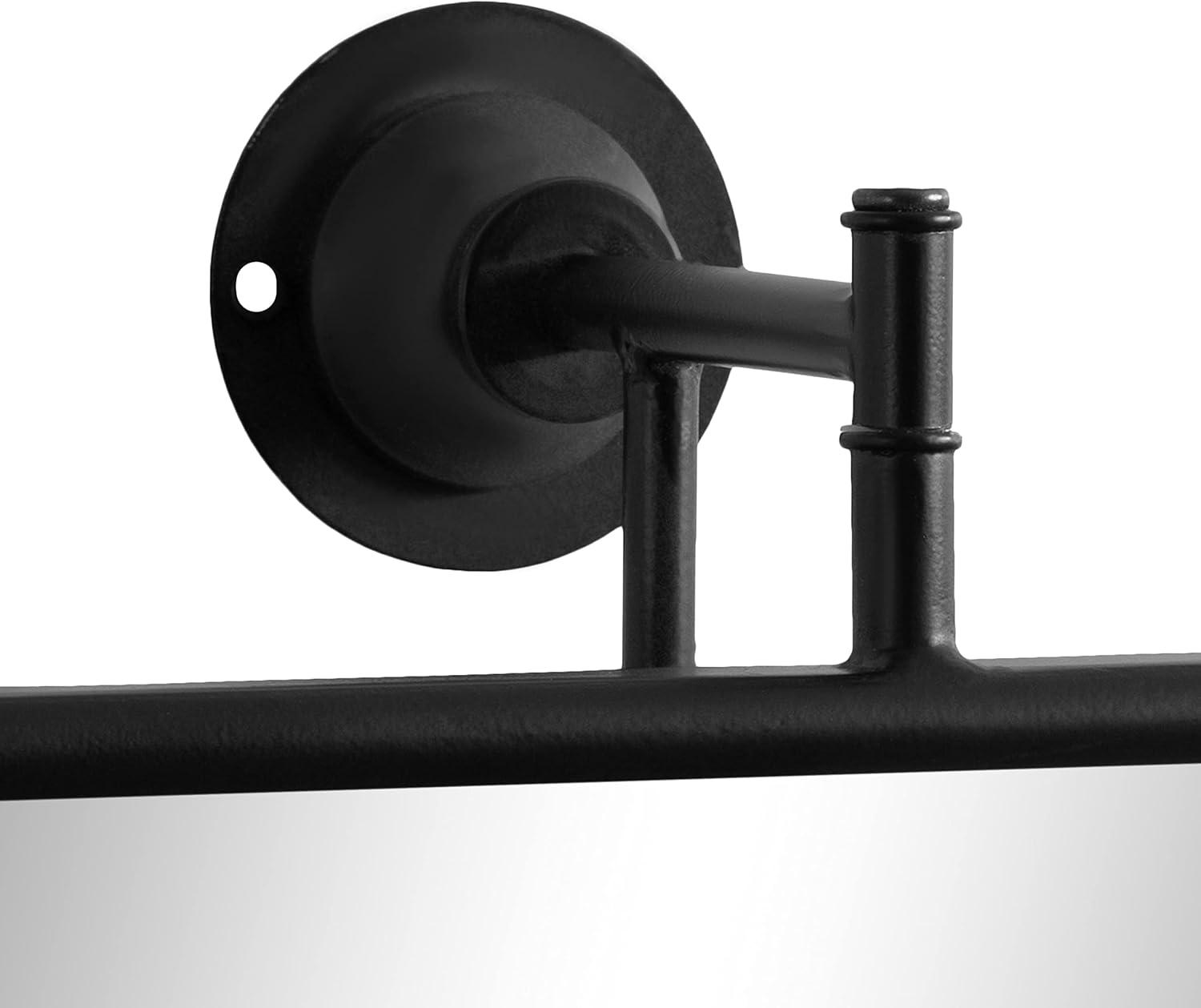 24"x40" Darbridge Rectangle Pivot Mirror Black - Kate & Laurel All Things Decor: Traditional Style, Wall Mounted, Includes Hardware