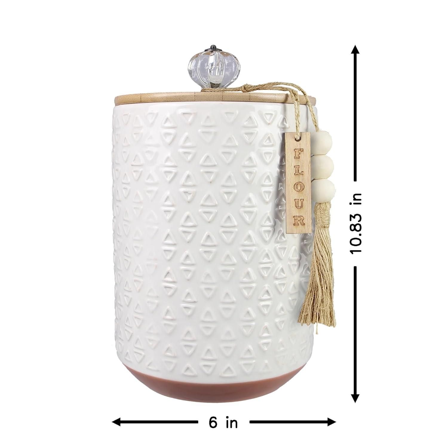 Love Happy Creations LLC Ceramic / Porcelain Jar - Set of 4 (Set of 4)