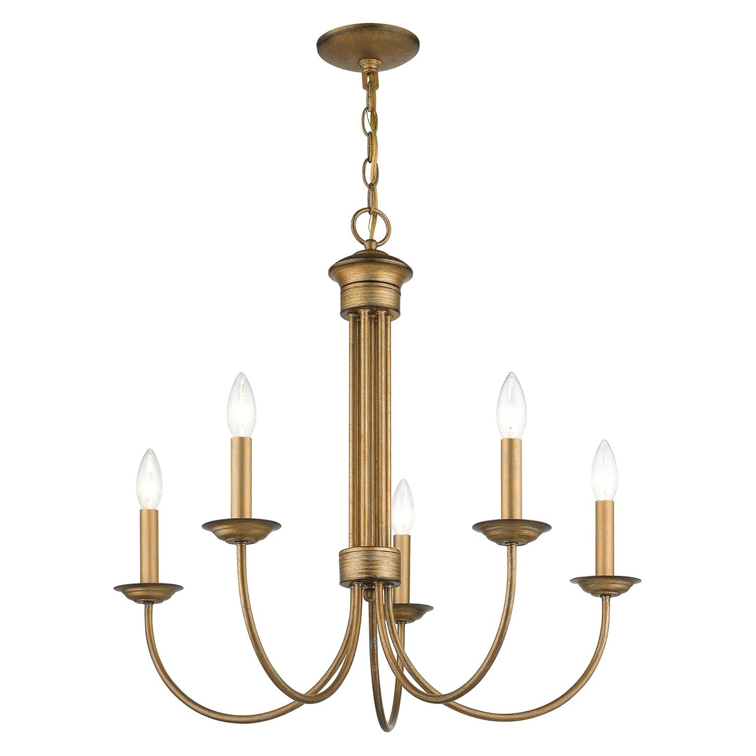 Livex Lighting Estate 5 - Light Chandelier in  Bronze