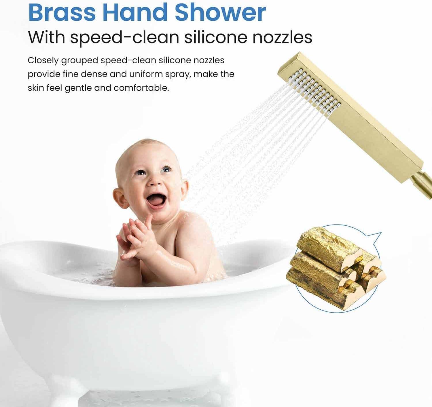 Cube Floor Tub Spout with Diverter