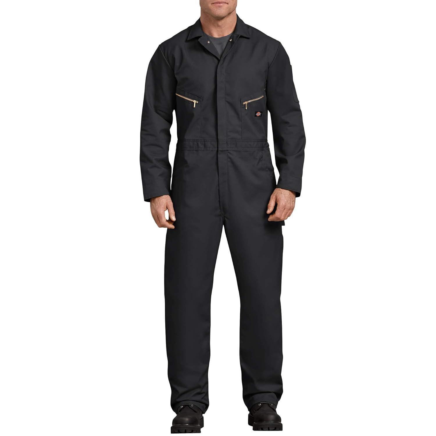 Dickies Mens and Big Mens Deluxe Blended Long Sleeve Coveralls