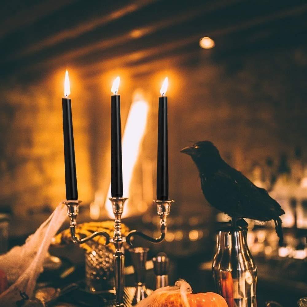 Wovilon Kitchen Utensils Set, Kitchen Gadgets S 2022 10 Inch Taper Candles Set Of 14 Dripless Taper Candles And Unscented Candlestick