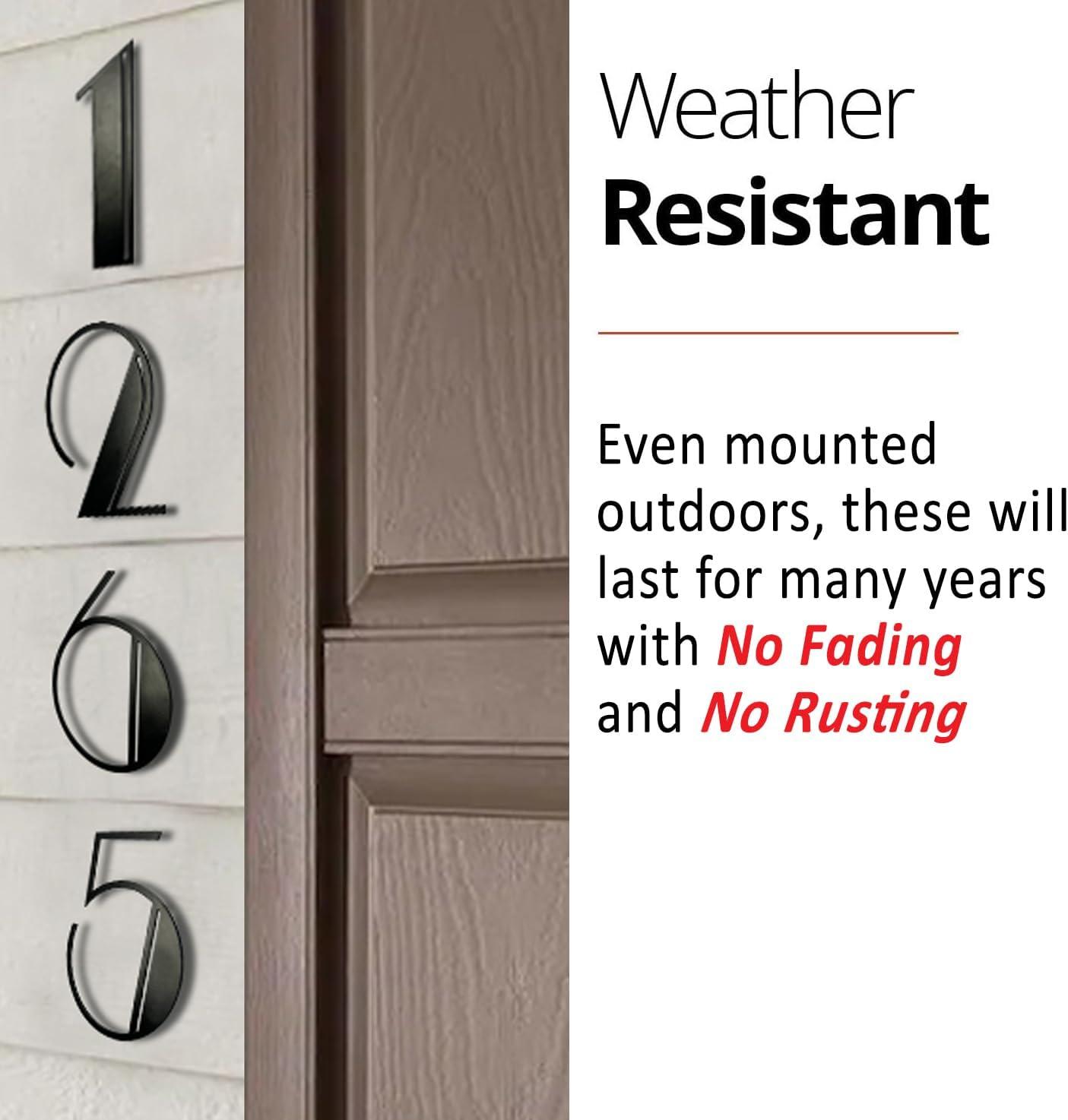 NACH Metal Floating Mount House Number