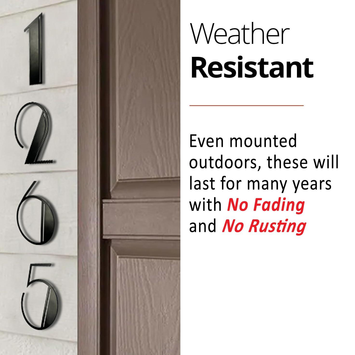 NACH Metal Floating Mount House Number