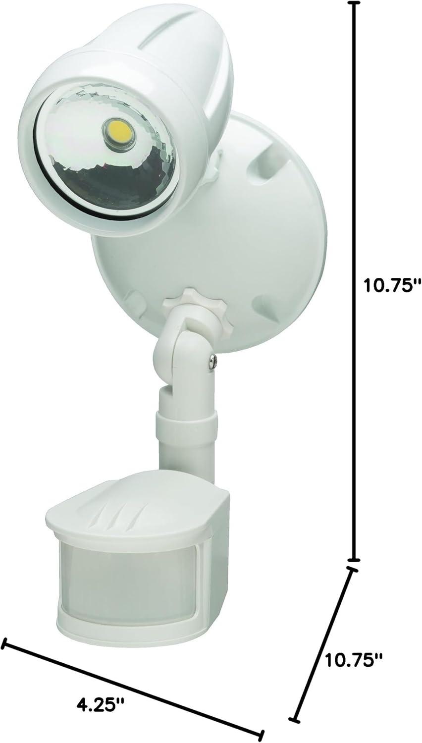 Heath Zenith LED Outdoor Security Light 180 Degree Motion Sensor Activated , White Finish 11"H - N/A