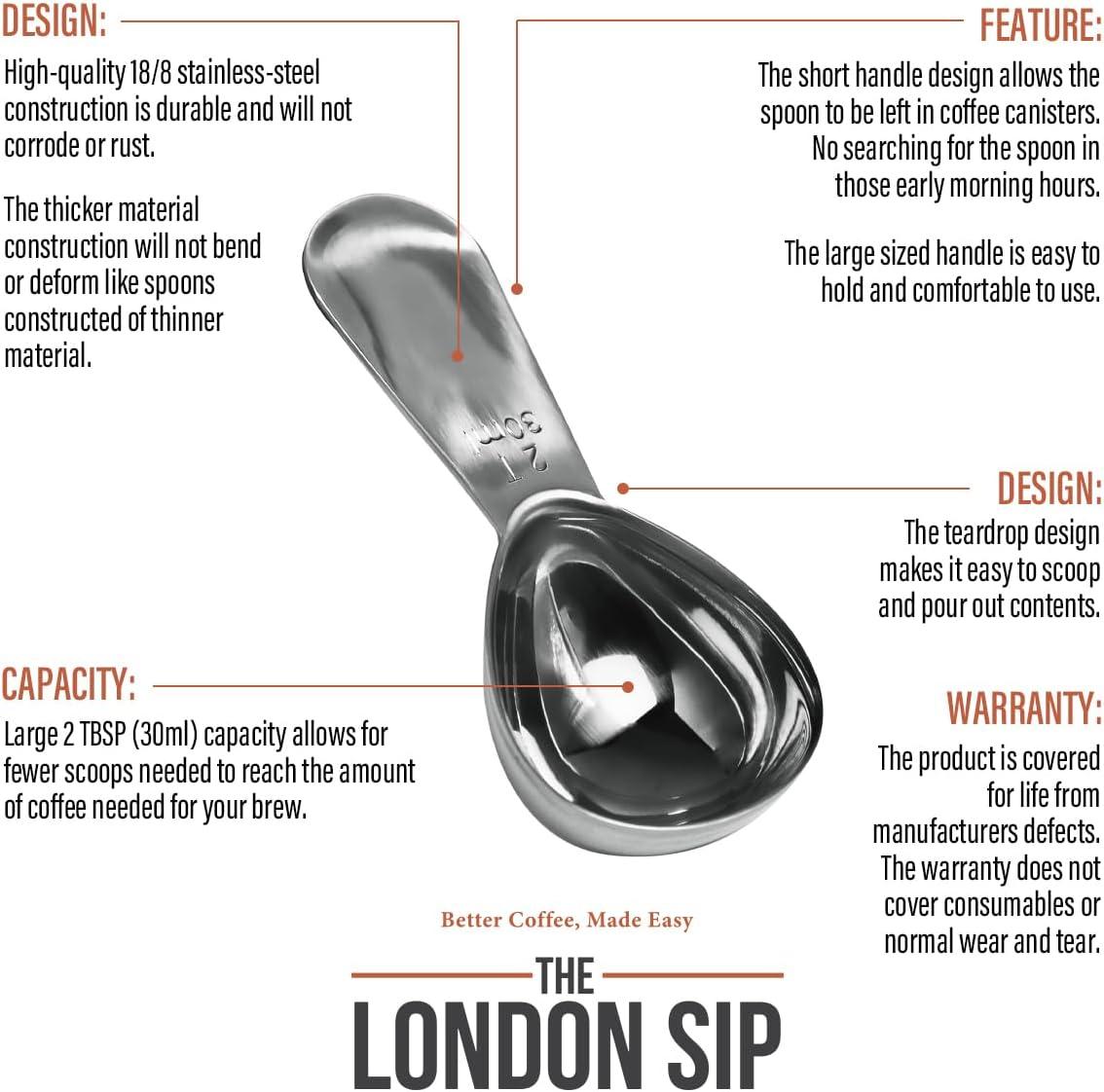 London Sip Stainless Steel Coffee Scoop