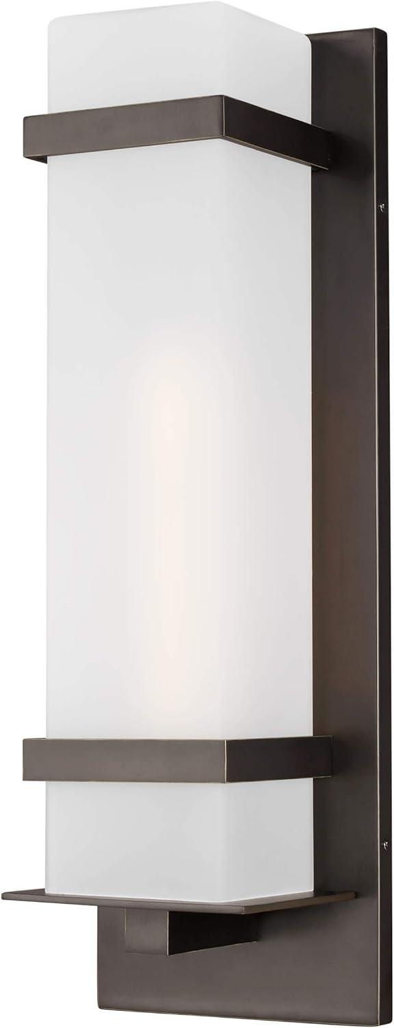 Generation Lighting Alban 1 -Light 24.63-in H Antique Bronze Hardwired Outdoor Wall Light