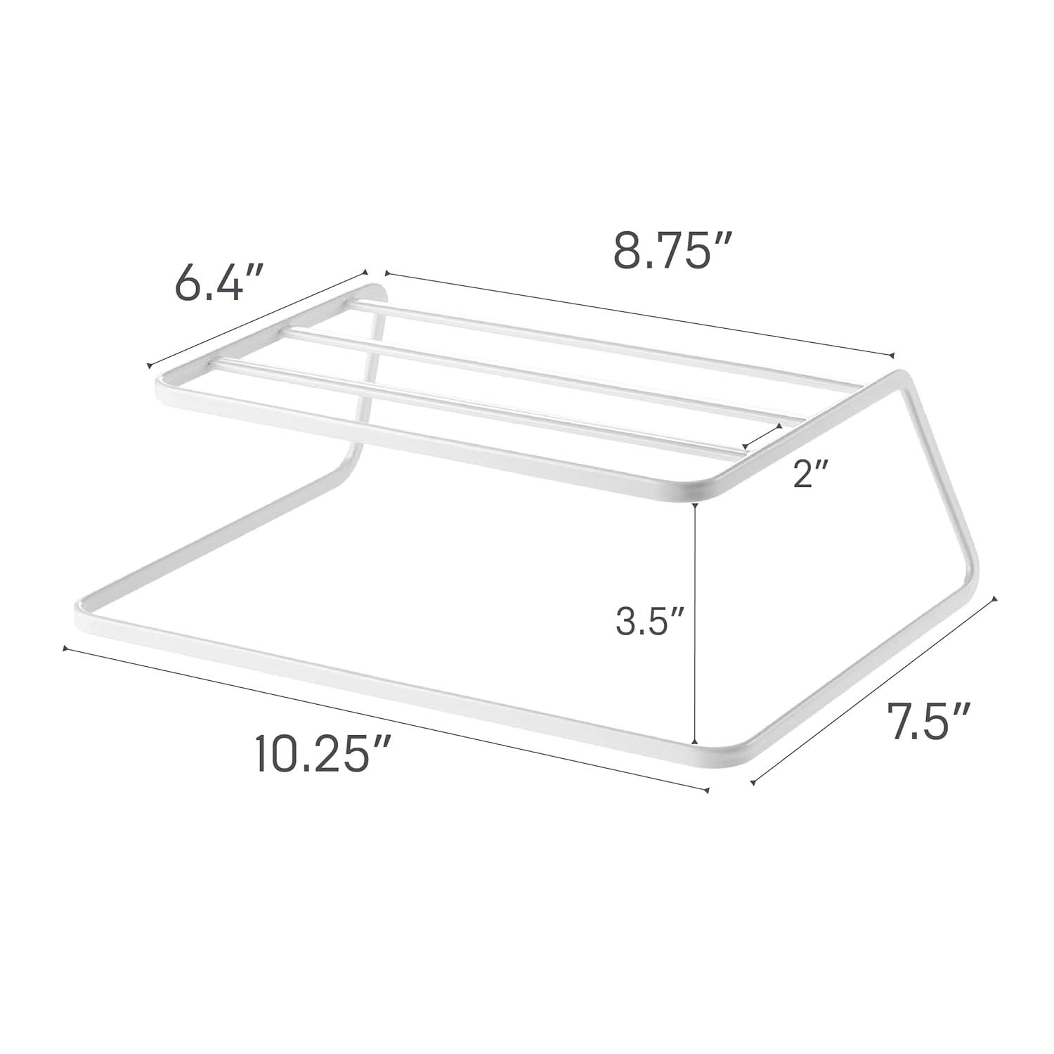 Yamazaki Home Dish Riser - Shelf Organizer & Storage For Kitchen Cabinets, Steel