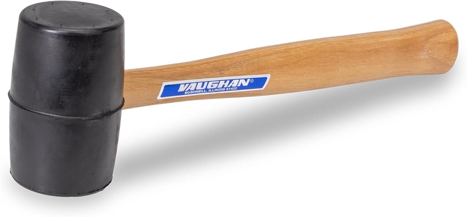 Vaughan 20 oz Black Solid Rubber Mallet