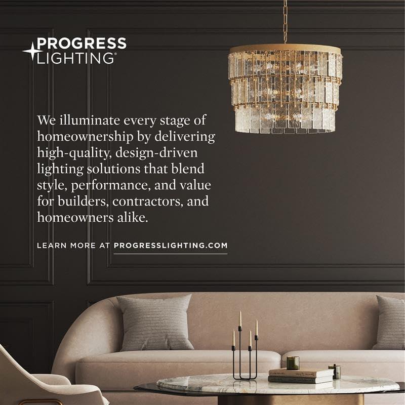 Progress Lighting Gibbes Street 3-Light Wall Lantern in Antique Bronze with Clear Beveled Glass