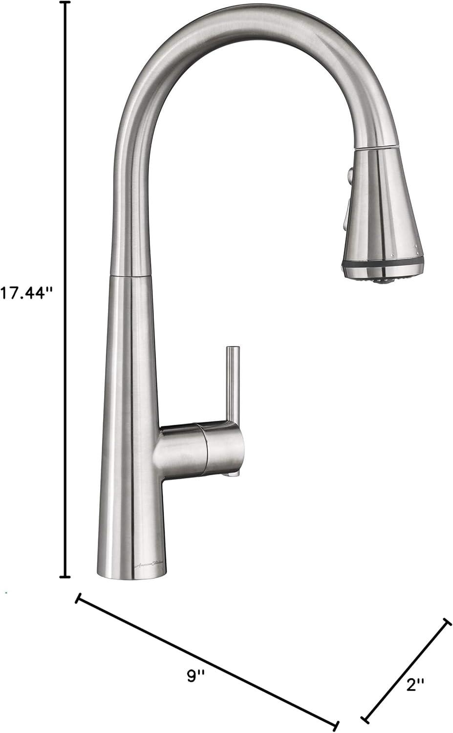 Edgewater Stainless Steel Single Handle Pull-Down Kitchen Faucet