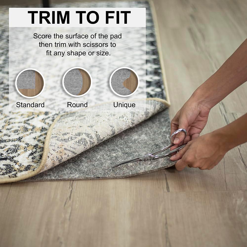 Mohawk 2'5"x8' Runner Premium Dual Surface Rug Pad Natural: Skid-Resistant, Gray, Rectangle, Polyester