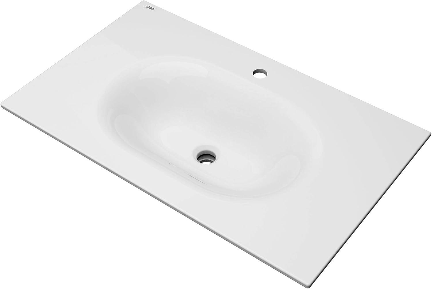 American Standard Studio S 20'' White Vitreous China Rectangular Bathroom Sink with Overflow