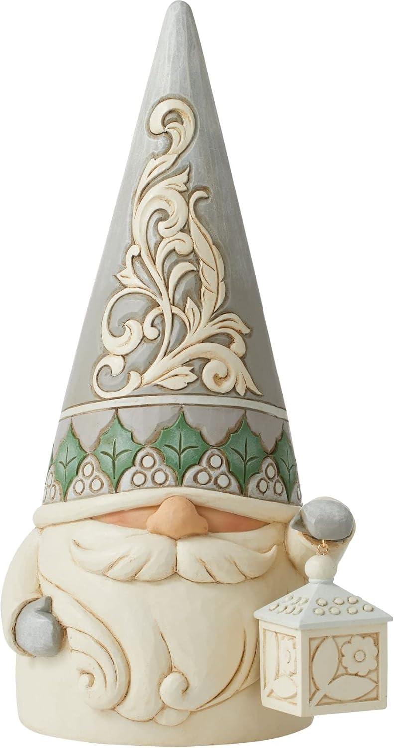 Jim Shore Heartwood Creek Woodland Gnome with Lantern Figurine 12.2in H