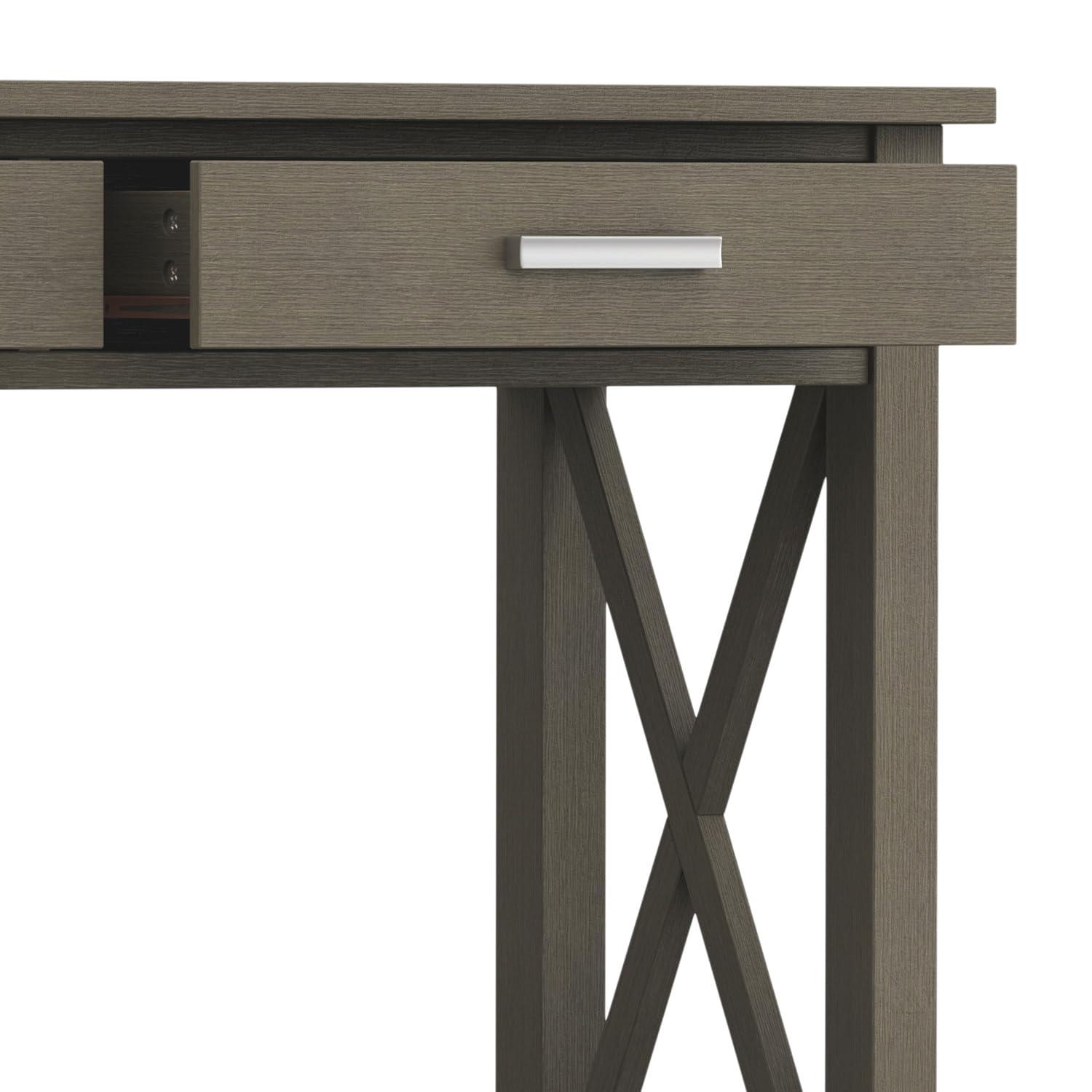 Simpli Home Kitchener 47"W Solid Wood Contemporary Storage Console Table with 2 Drawers and Bottom Storage Shelf