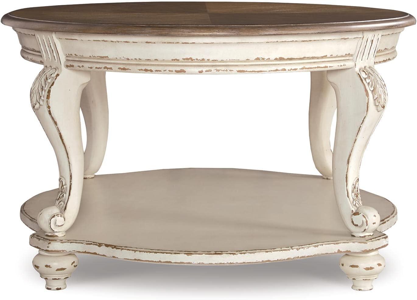 Signature Design By Ashley Casual Realyn Coffee Table White/Brown