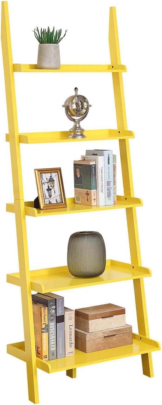 Convenience Concepts American Heritage Bookshelf Ladder-Finish:Yellow