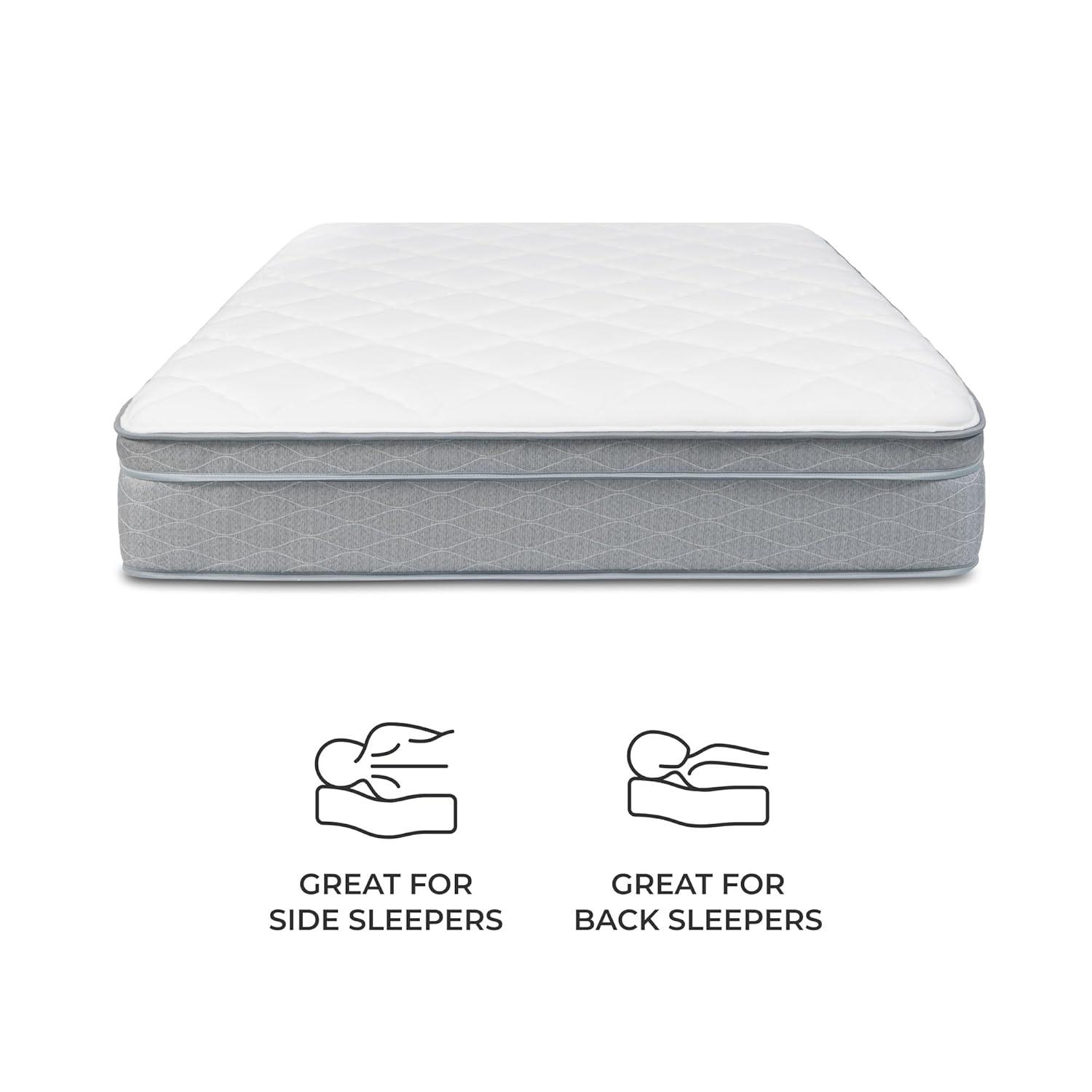 Dreamfoam Bedding Doze 11" Eurotop Soft Plush Firm Memory Foam Mattress, Twin