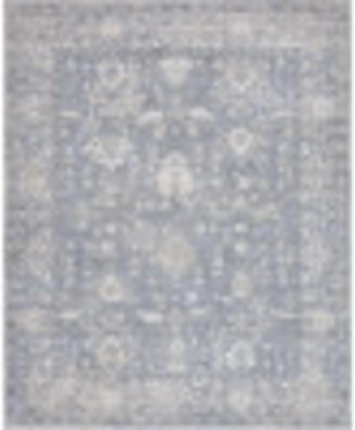 Unique Loom Portland Collection Bohemian Vintage Inspired Tone-on-Tone Design Area Rug (8' 0 x 10' 0 Rectangular, Gray/ Ivory)