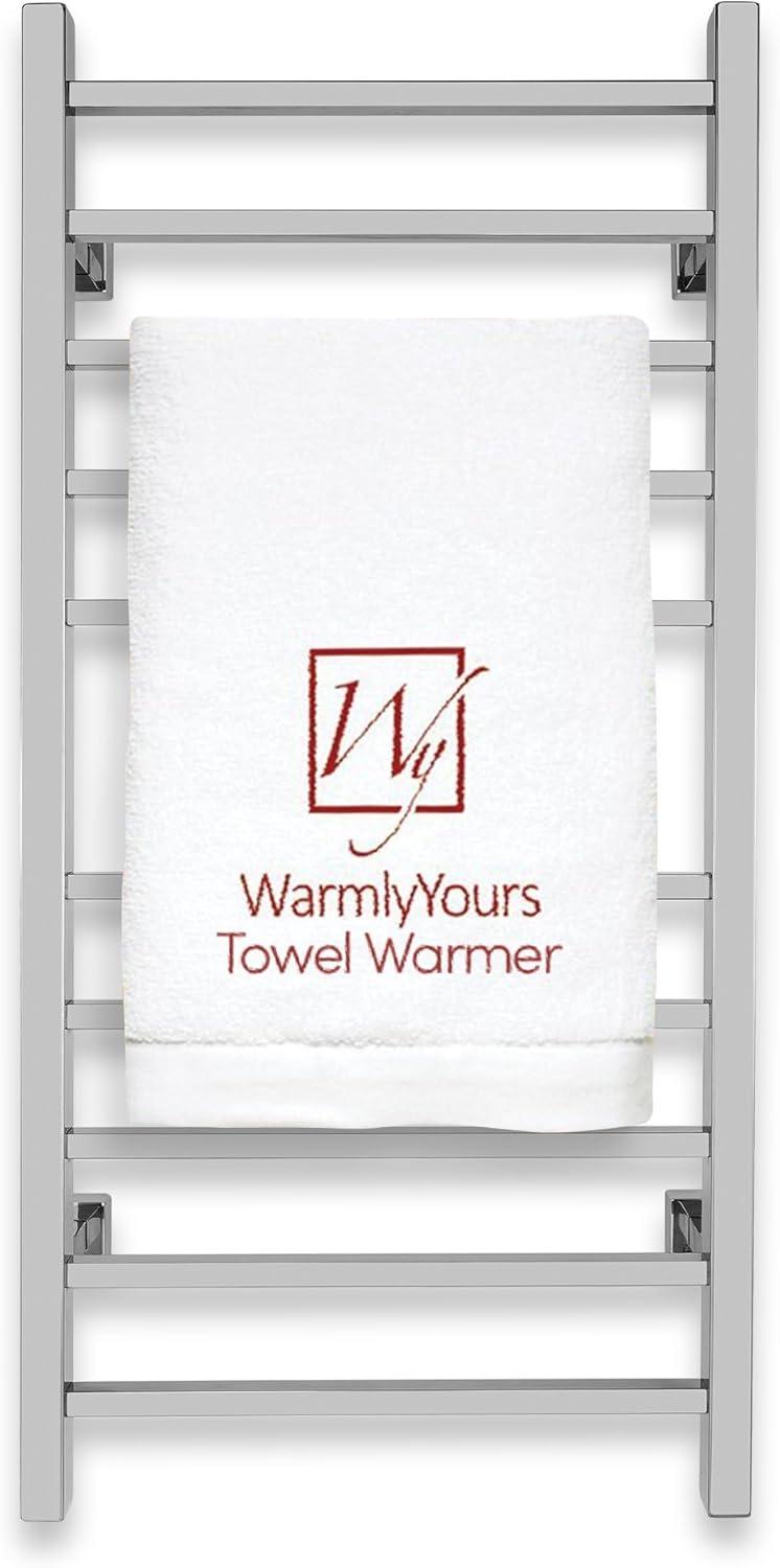 WarmlyYours TW-MT-10PS-HP Metropolitan Electric Wall-mounted Towel Warmer, Polished, 10 Bars, Dual Connection